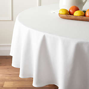 white cotton tablecloths