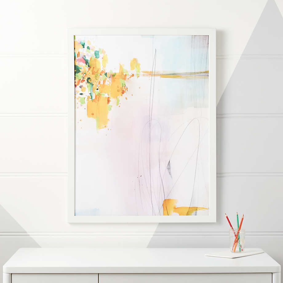 Abstract Mirage Framed Wall Art Crate and Barrel