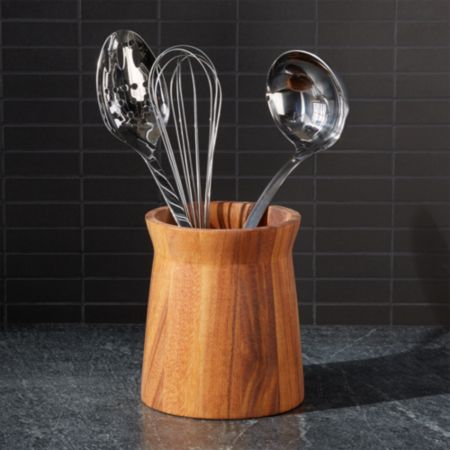 Acacia Utensil Holder Reviews Crate And Barrel Canada