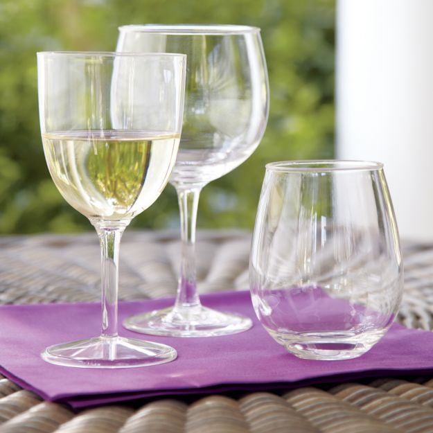 Acrylic Stemless Wine Glass Crate and Barrel