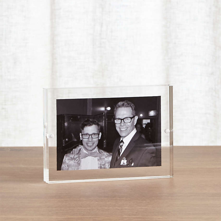 Acrylic Block Picture Frames Crate and Barrel