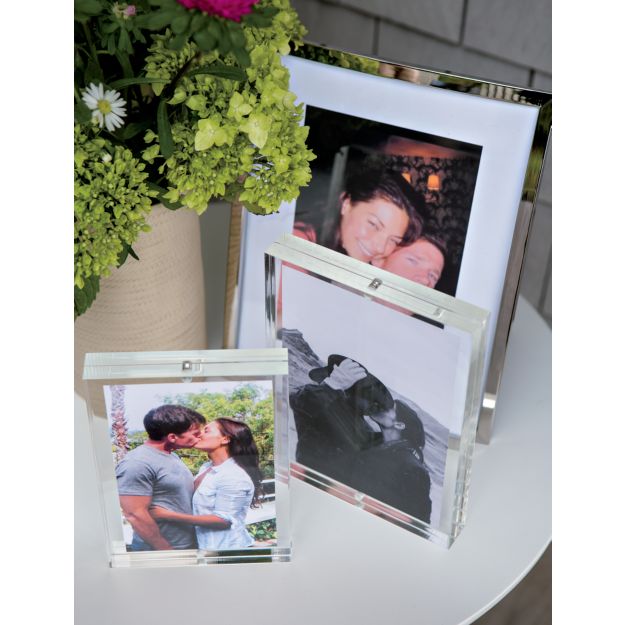 Acrylic 8x10 Block Picture Frame in Picture Frames + Reviews Crate and Barrel