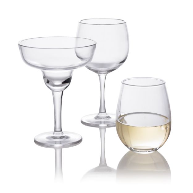 Acrylic Stemless Wine Glass Crate and Barrel