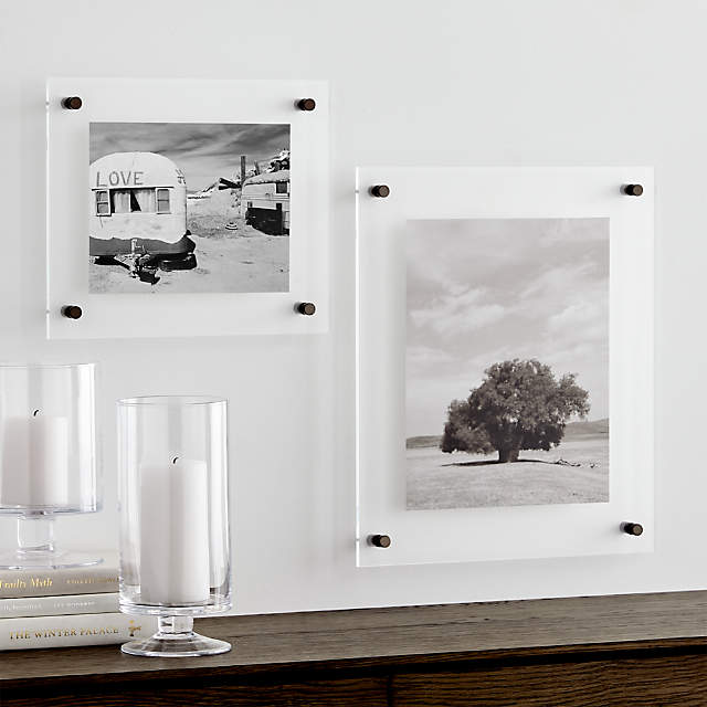 Gunmetal Floating Acrylic Wall Frame 