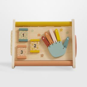 Image of Wonder & Wise by Asweets Wooden Triangle Baby Activity Toy