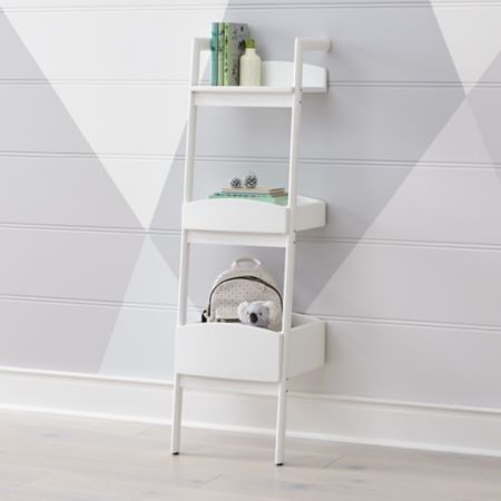 Addison White Leaning Bookcase Reviews Crate And Barrel