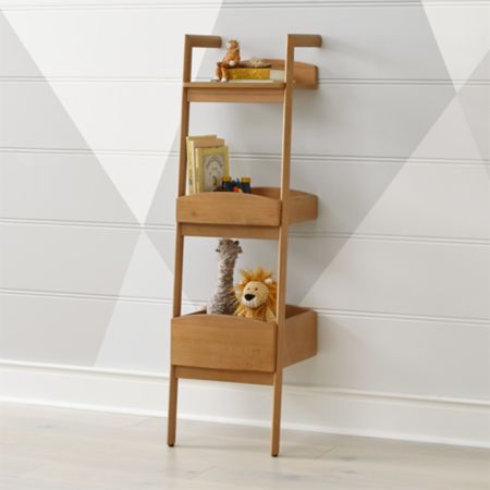 Addison Wood Leaning Bookcase Reviews Crate And Barrel