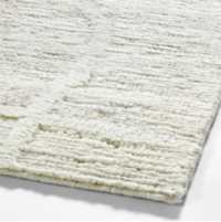 Agen Wool Grid Ivory Area Rug 9'x12' + Reviews | Crate & Barrel