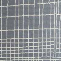 Agen Wool Grid Blue Rug Swatch 12"x18"