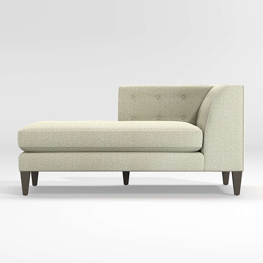 Aidan Left Arm Tufted Chaise Lounge + Reviews Crate and Barrel