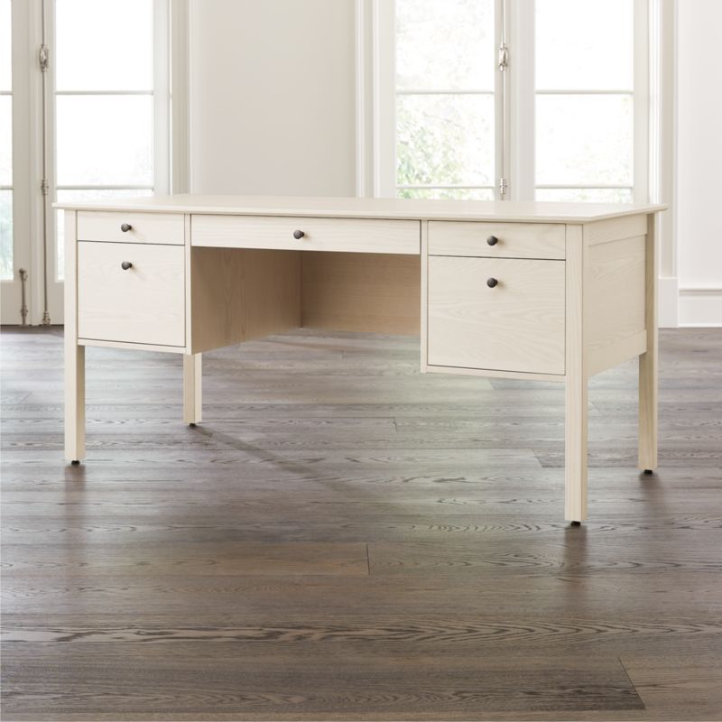 Ainsworth Cream Executive Desk Reviews Crate And Barrel