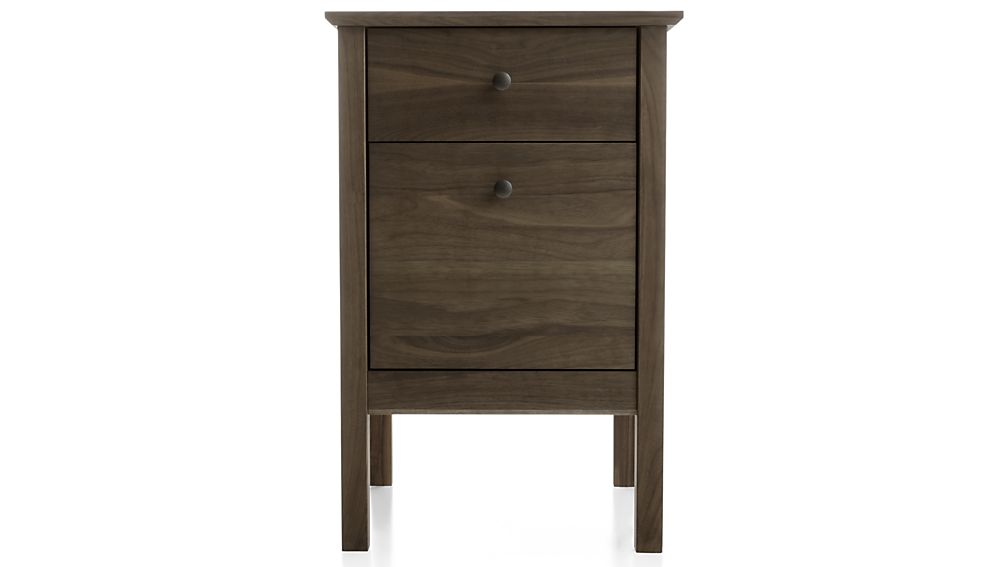 Ainsworth Walnut Single Filing Crate and Barrel