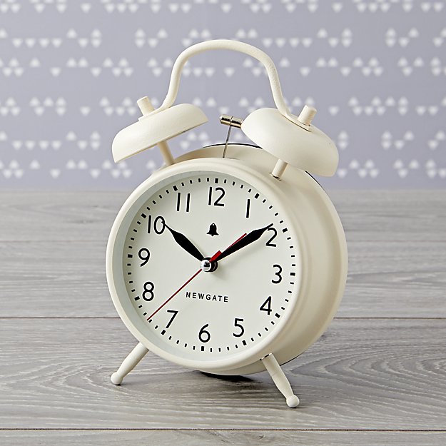 Shop White Retro Alarm Clock from Crate and Barrel on Openhaus