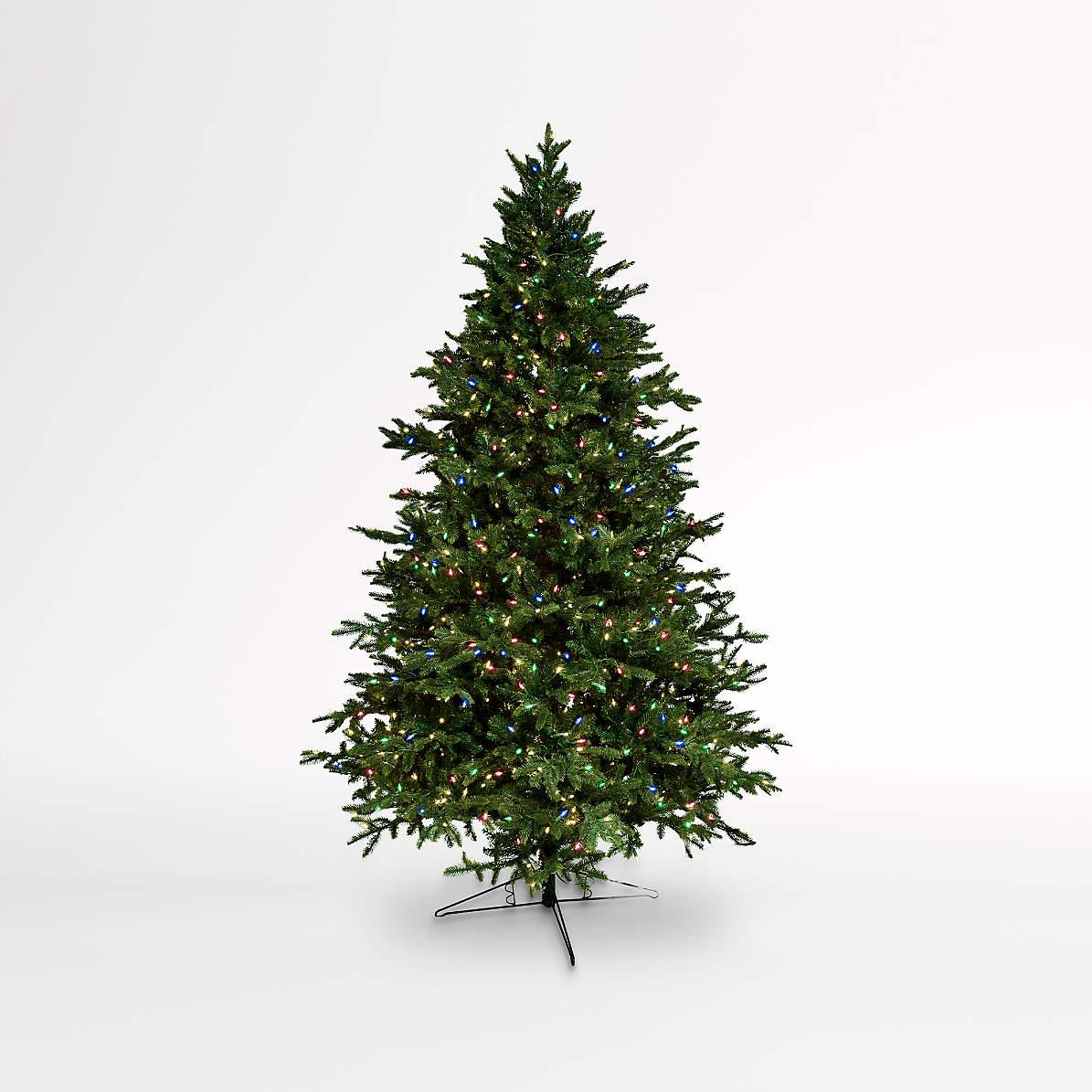 7 5 Alaskan Spruce Led Christmas Tree With Colored Lights Crate And Barrel