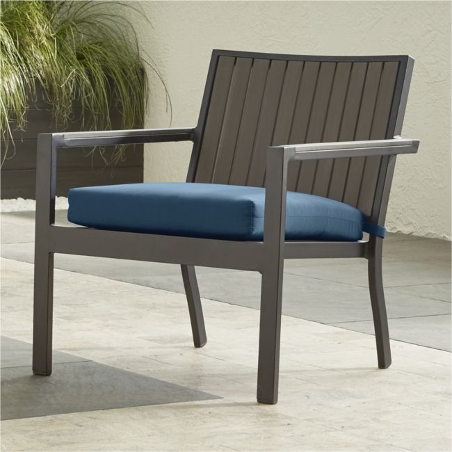 Alfresco Ii Grey Outdoor Lounge Chair, Crate And Barrel Outdoor Furniture Covers