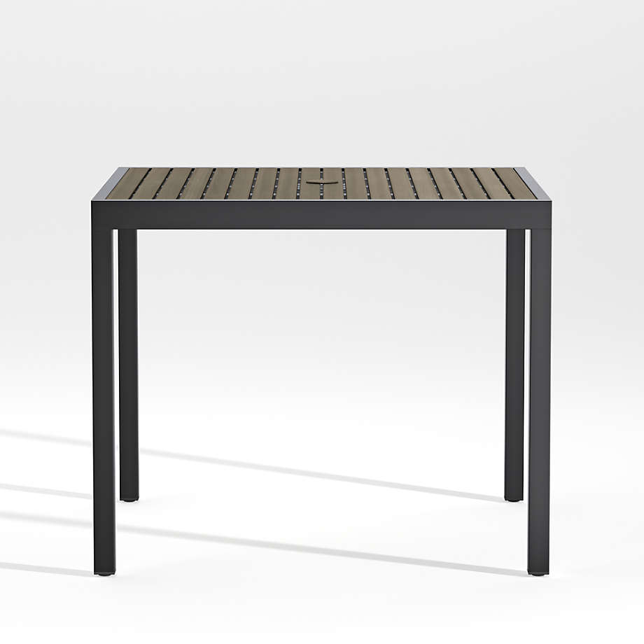 Alfresco II Grey Café Dining Table + Reviews Crate and Barrel Canada