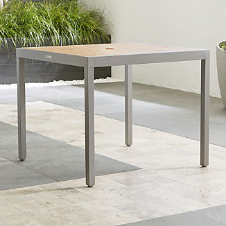Small E Patio Furniture Crate And Barrel Alfresco Ii Natural Café Table