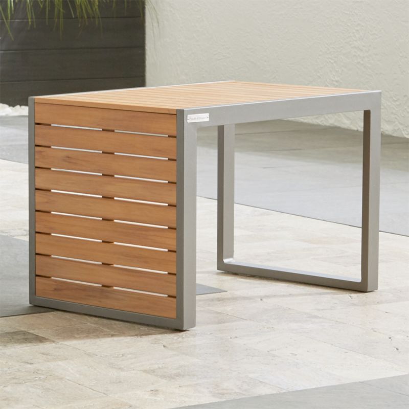 Alfresco II Natural Side/C Table + Reviews Crate and Barrel