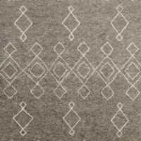 Algiers Wool Hand-Knotted Grey Rug Swatch 12"x18"