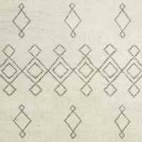 Algiers Wool Hand-Knotted Ivory White Rug Swatch 12"x18"