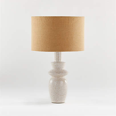 burlap table lamp