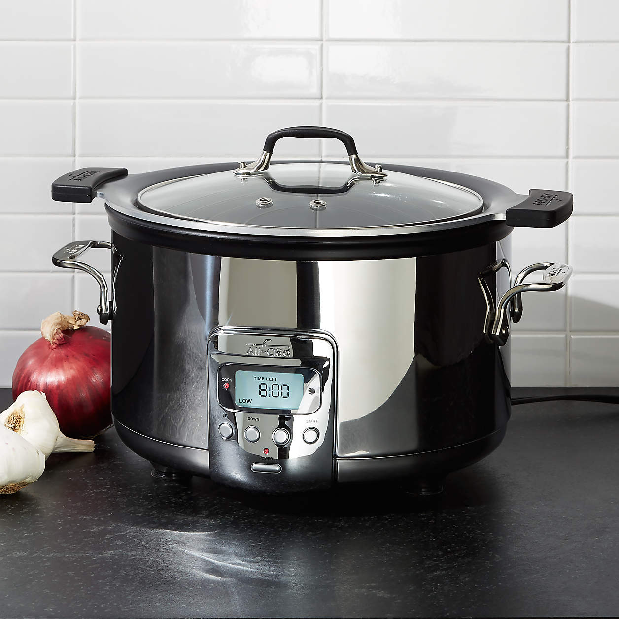 AllClad 4Quart Deluxe Slow Cooker with Aluminum Insert + Reviews