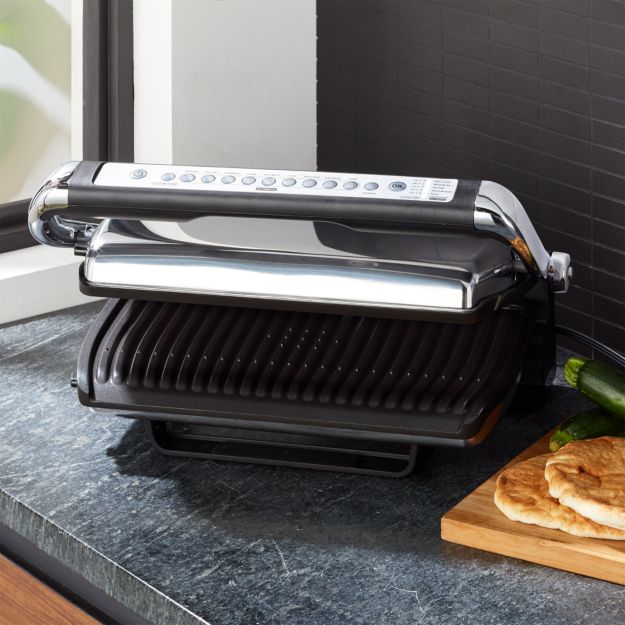 AllClad Indoor Electric Grill with Autosense + Reviews Crate and Barrel