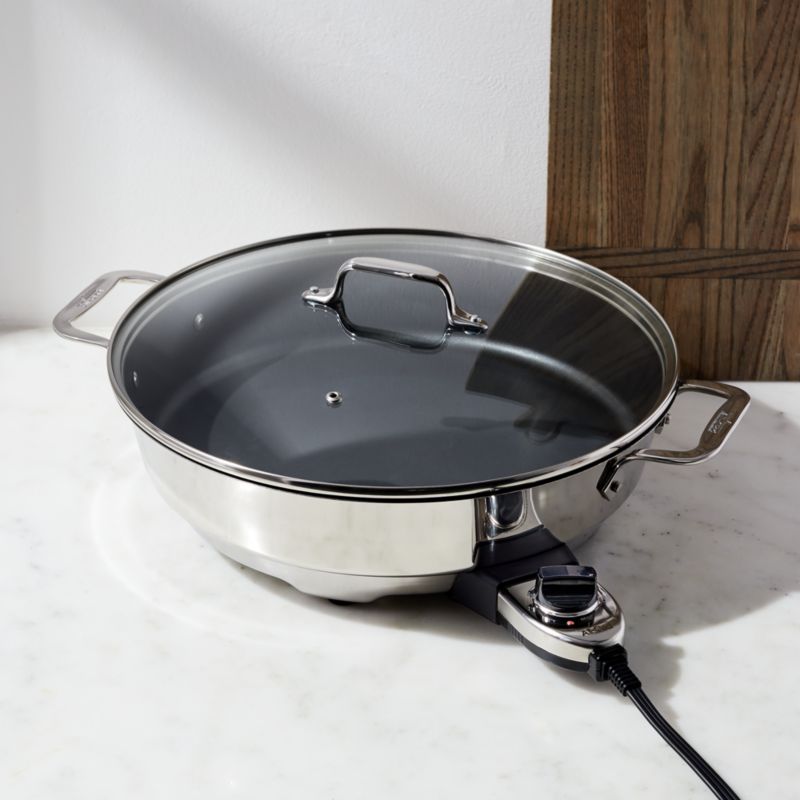 AllClad 7Quart Electric Nonstick Skillet + Reviews Crate and Barrel