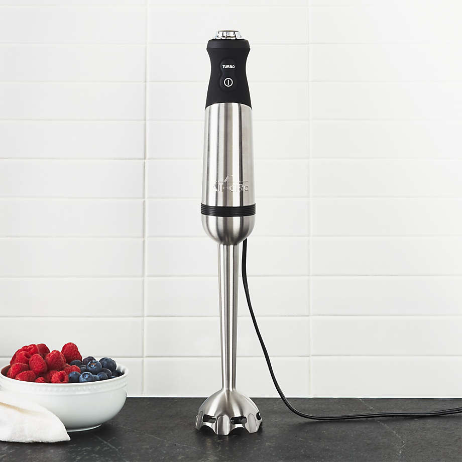 All-Clad Immersion Hand Blender + Reviews | Crate and Barrel All Clad Stainless Steel Immersion Blender