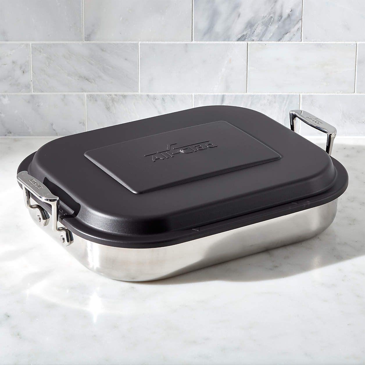 AllClad Lasagna Baker with Lid + Reviews Crate and Barrel