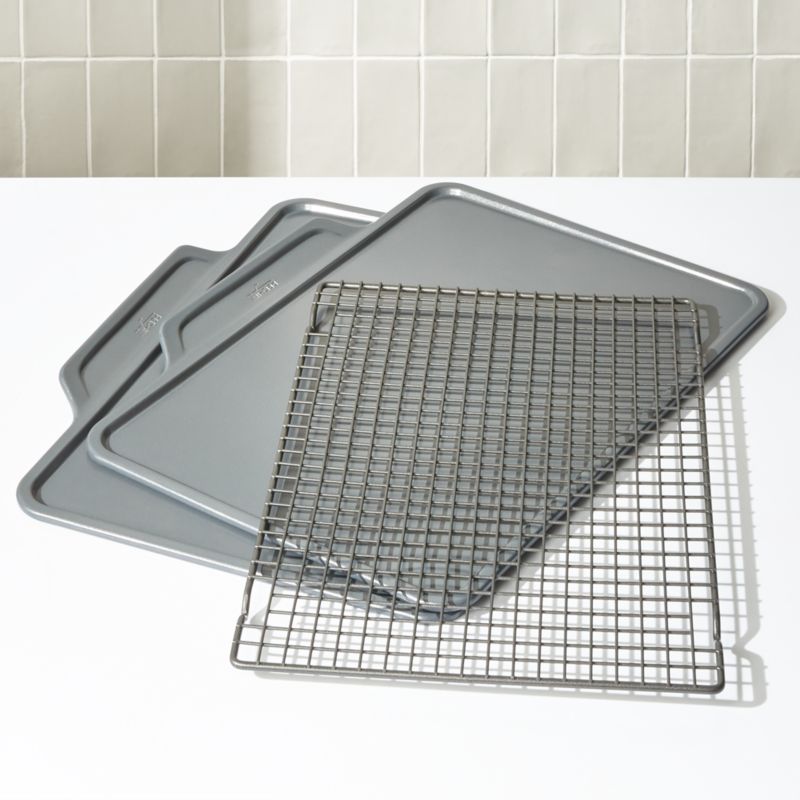 All Clad Pro Release Bakeware 3 Piece Set Reviews Crate And Barrel