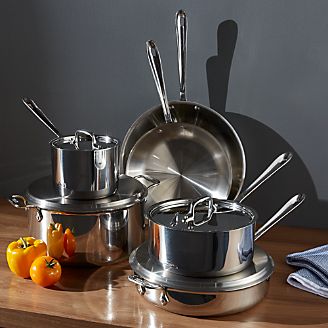 All-Clad ® Stainless 10-Piece Cookware Set with Bonus