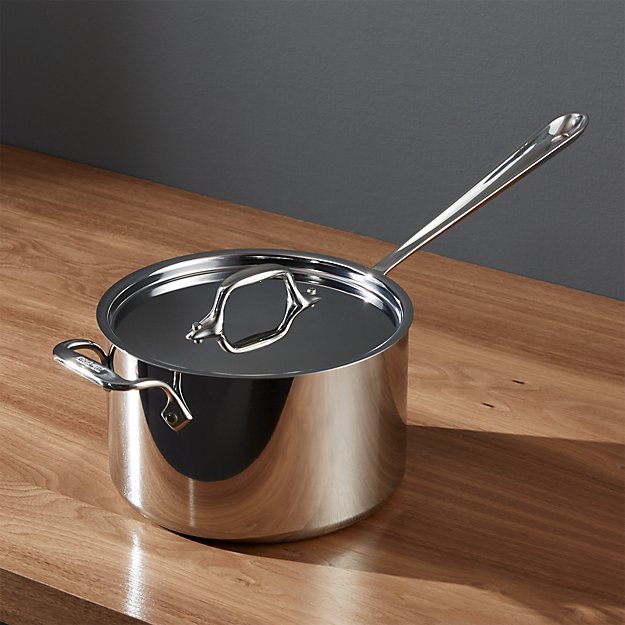 Qt Gas Prices >> All-Clad d3 Stainless Steel 4-qt. Saucepan with Lid + Reviews | Crate and Barrel Qt Gas Prices >> All-Clad d3 Stainless Steel 4-qt. Saucepan with Lid + Reviews | Crate and Barrel