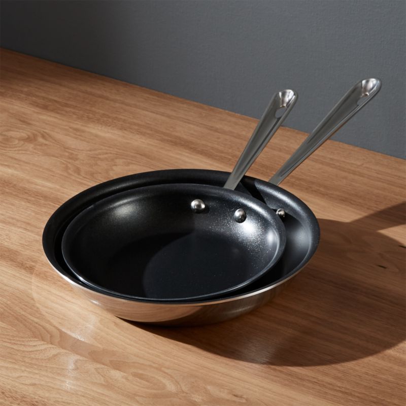 AllClad d3 Stainless NonStick Fry Pans Crate and Barrel