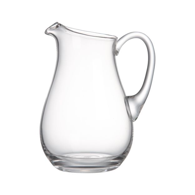 All Purpose Clear Glass Pitcher + Reviews Crate and Barrel