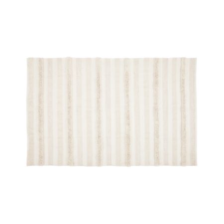 Alma Ivory Fringe Indoor Outdoor Rug 5 X8 Reviews Crate And