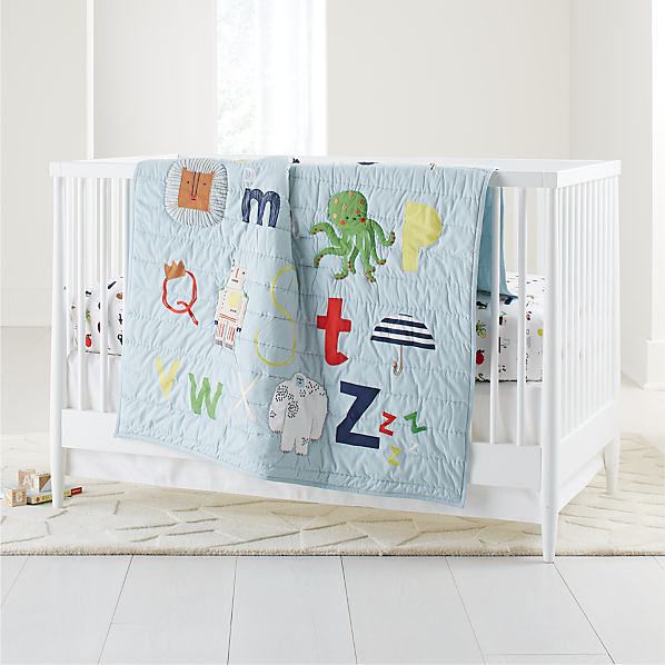 alphabet crib bedding