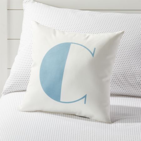 C Alphabet Throw Pillow Reviews Crate And Barrel