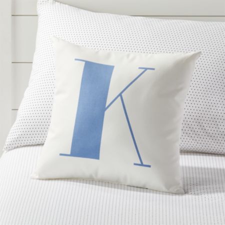 K Alphabet Throw Pillow Reviews Crate And Barrel