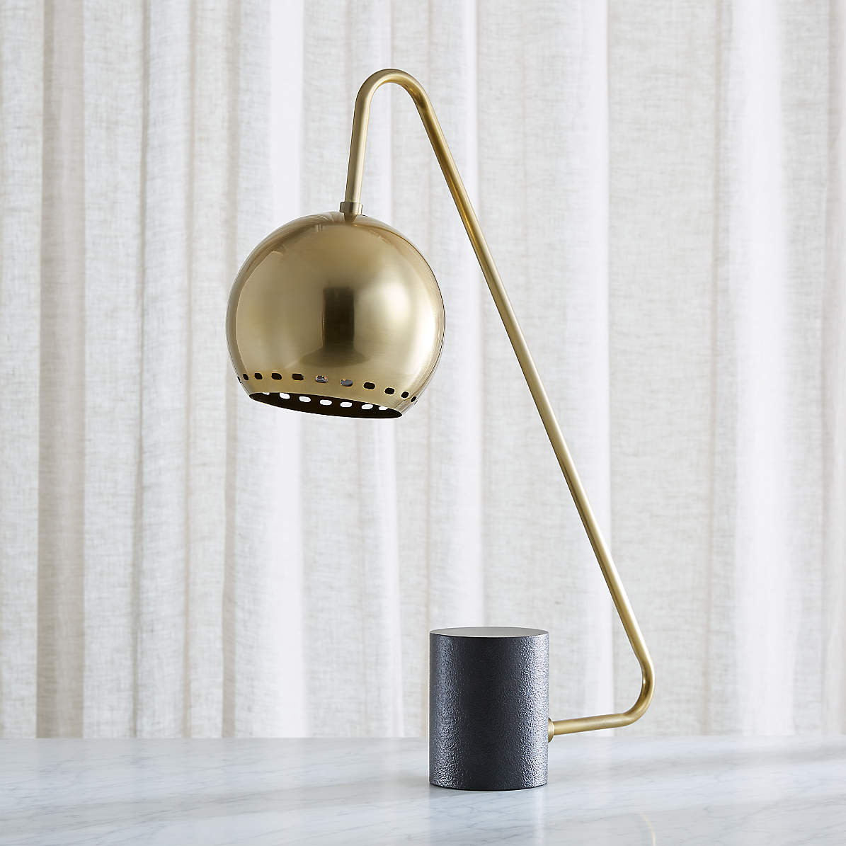 brass desk lamp