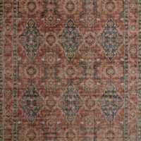 Amalfi Wool Traditional Rust Red Rug Swatch 12"x18"