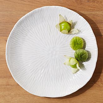 Serving Platters Gl Ceramic Metal Crate And Barrel Amari Ceramic Platter