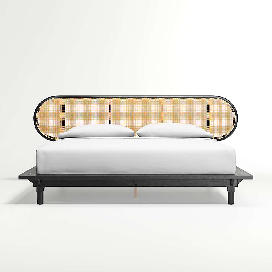 cane bed frame king
