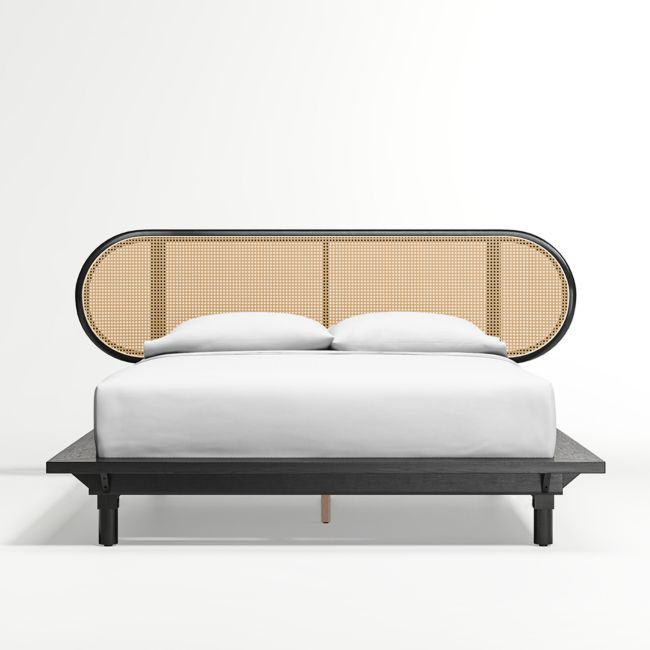 Online Designer Bedroom Anaise Cane Queen Bed