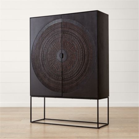 Ancestors Hand Carved Teak Cabinet Reviews Crate And Barrel Canada