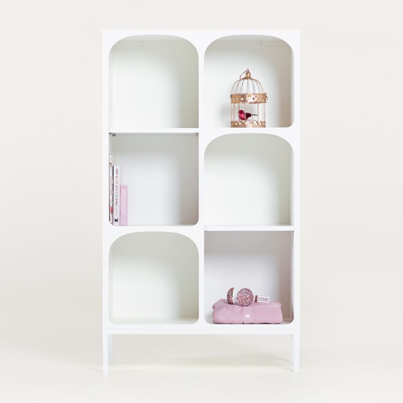 Anders White Cube Bookcase With Legs Reviews Crate And Barrel