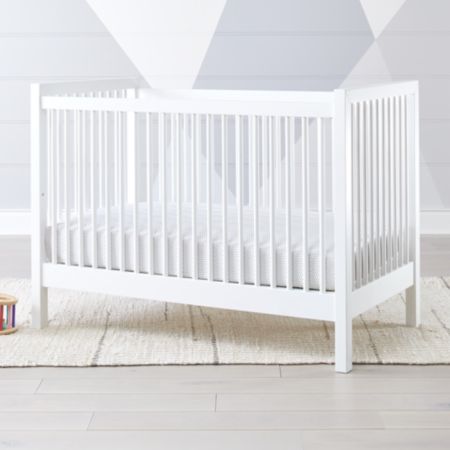 Andersen Ii White Wood Convertible Crib Reviews Crate And Barrel