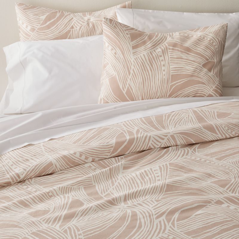 Anika Full Queen Blush Duvet Cover Reviews Crate And Barrel