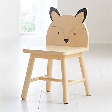 Kids Teens Home Items Child Orange Wooden Fox Activity Table