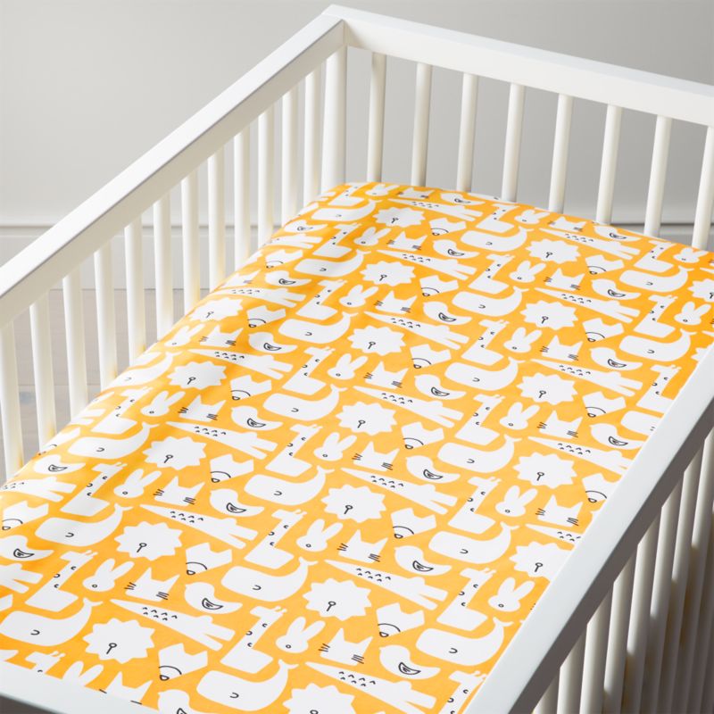 yellow crib